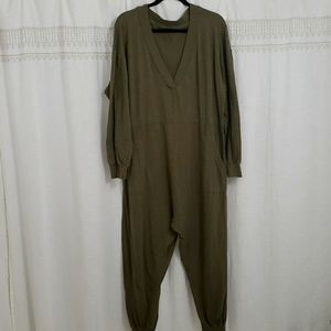 Natural Life 'Jhonnie Jumpsuit' Size Medium Army Green